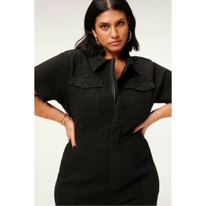 Good American Fit For Success Denim Jumpsuit
